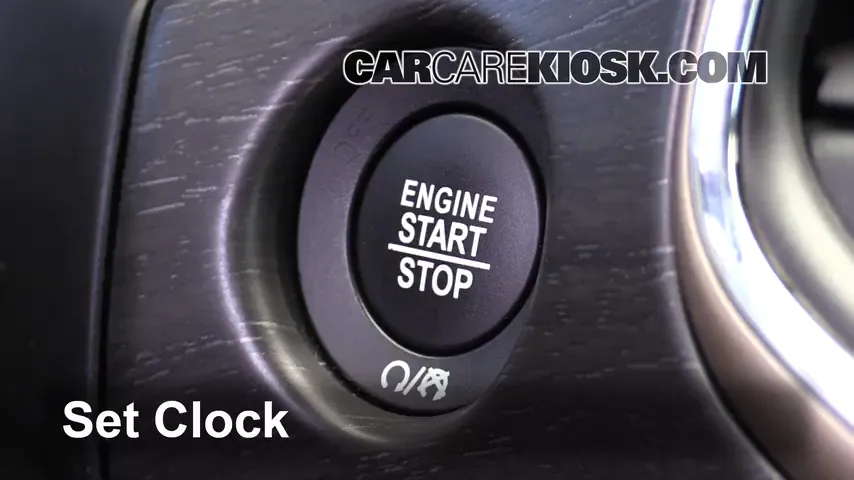 2017 Jeep Grand Cherokee Laredo 3.6L V6 FlexFuel Horloge Régler l'horloge